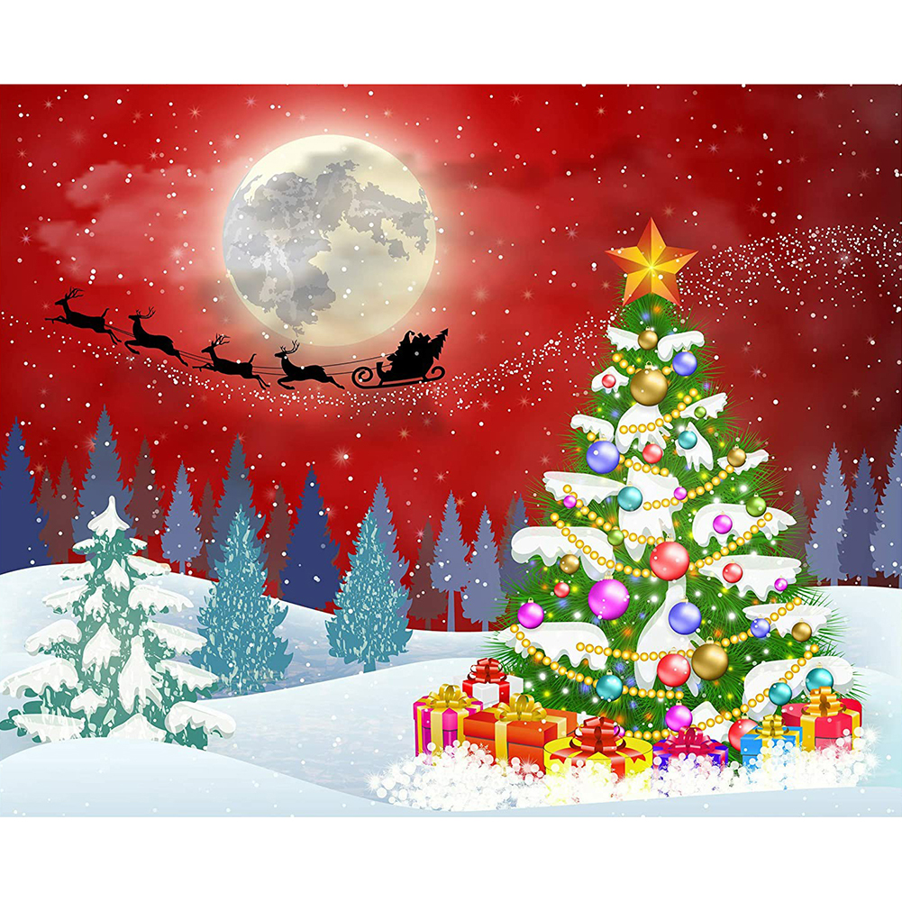 

Christmas Carriage - Round Drill Diamond Painting - 40*30CM, 501 Original