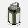 Solar Foldable Camping Light Rechargeable Portable Flashlight Hanging Tent Light