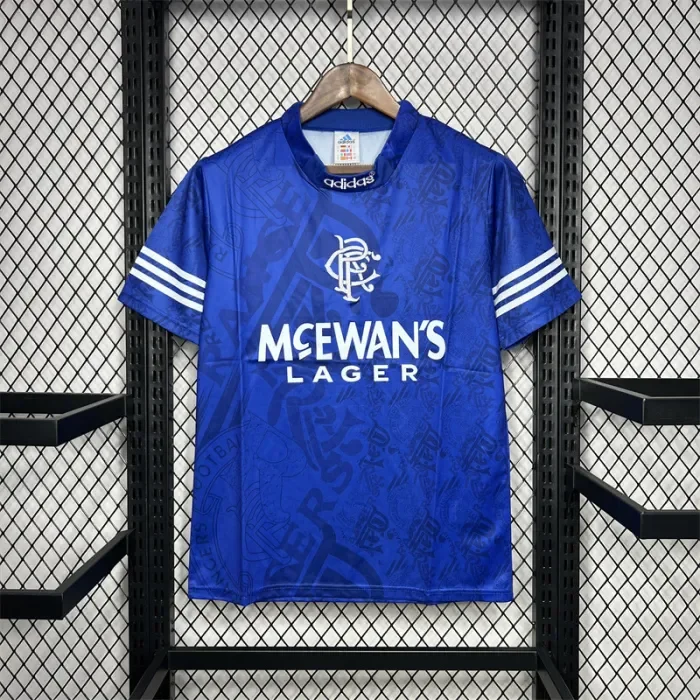 Retro Rangers Home Kit 1994 1996 Football Jersey