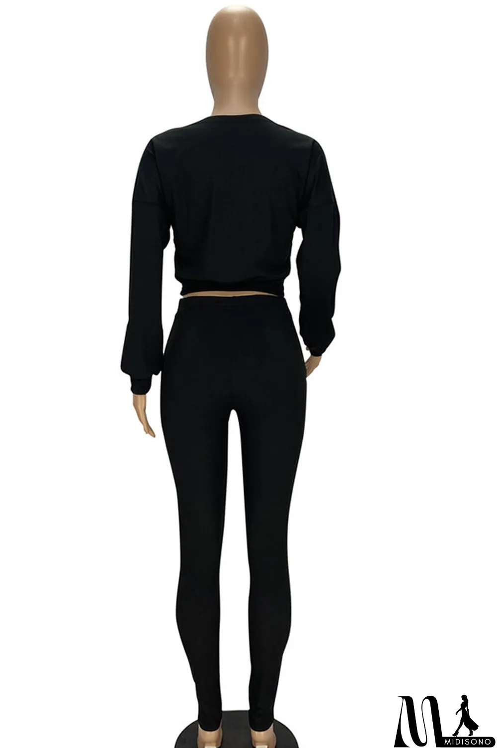 MidiSono - White Fashion Casual Pit Article Fabrics Letter Embroidered Boat Neck Two Pieces