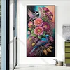 Diamond Painting -DIY Round Drill Flowers and Birds(40x70cm)