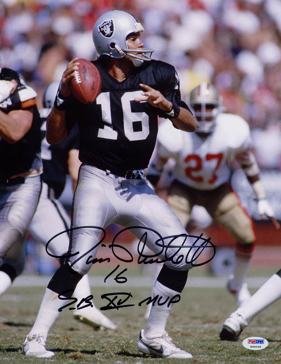 Jim Plunkett SIGNED 11x14 Photo Poster paintings Oakland Raiders + SB XV MVP PSA/DNA AUTOGRAPHED