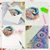6pcs DIY Flower Horse Diamond Painting Greeting Cards