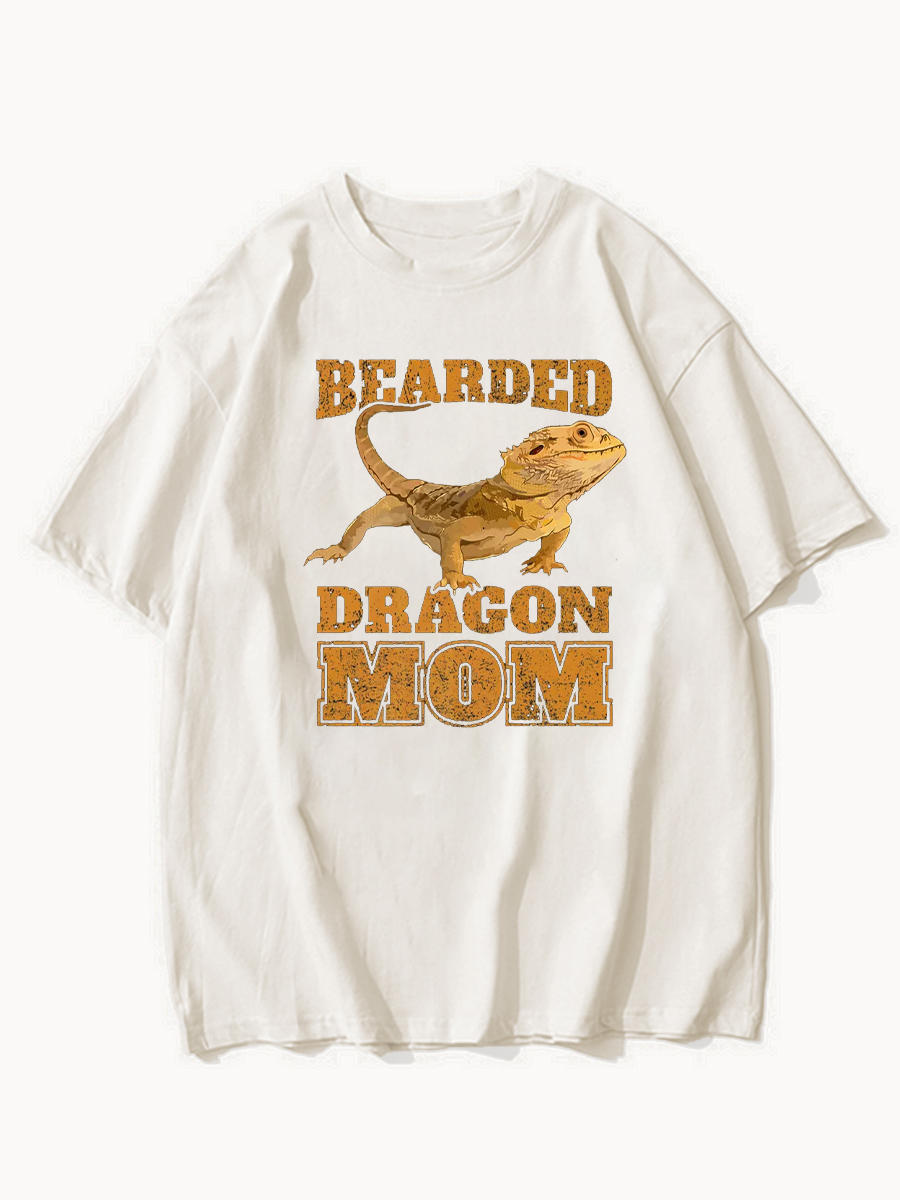 Oversized Bearded Dragon Mom T-Shirt ctolen