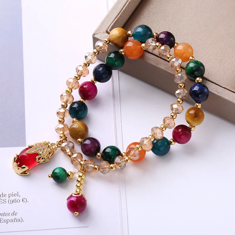 Tiger Eye PiXiu Natural Stone Wealth Bracelet