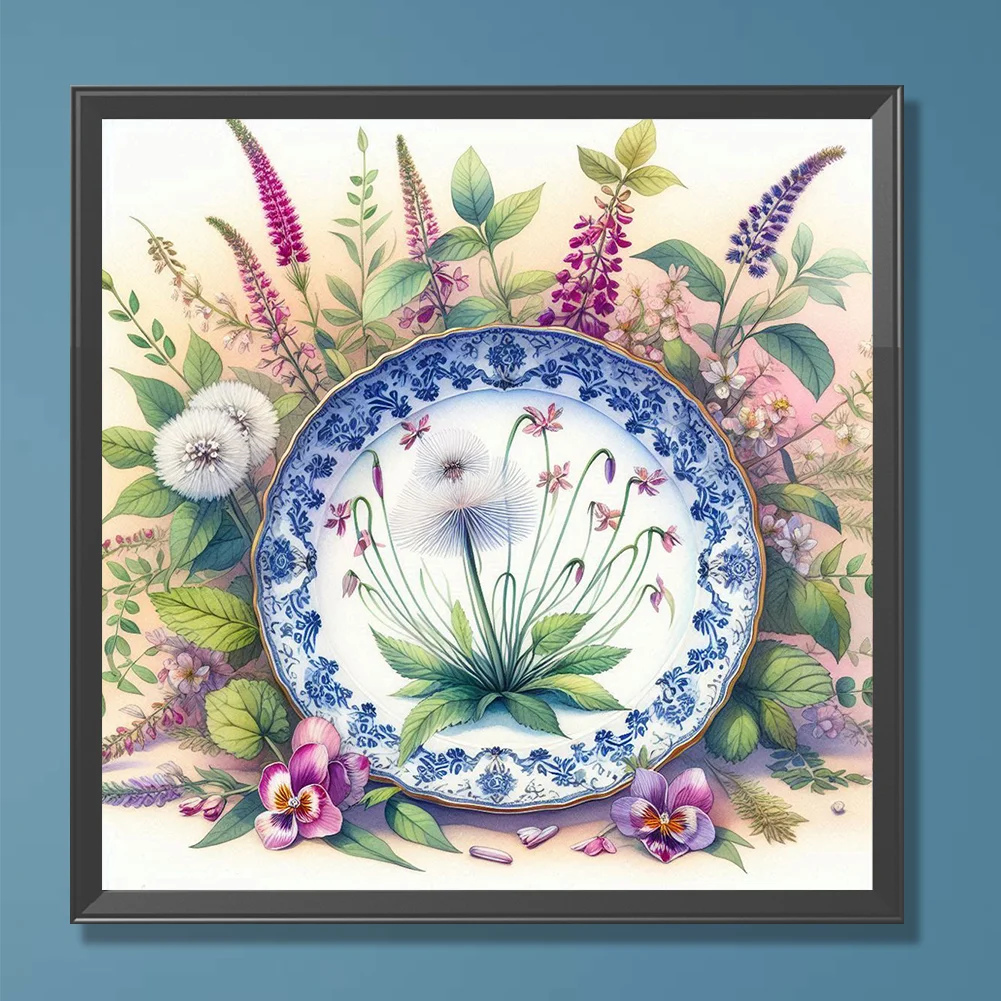 Diamond Painting - Full Round Drill - Dandelion(Canvas|30*30cm)