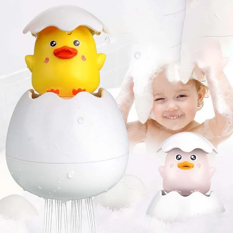 Little Duck Children Playing In The Bathroom Toys