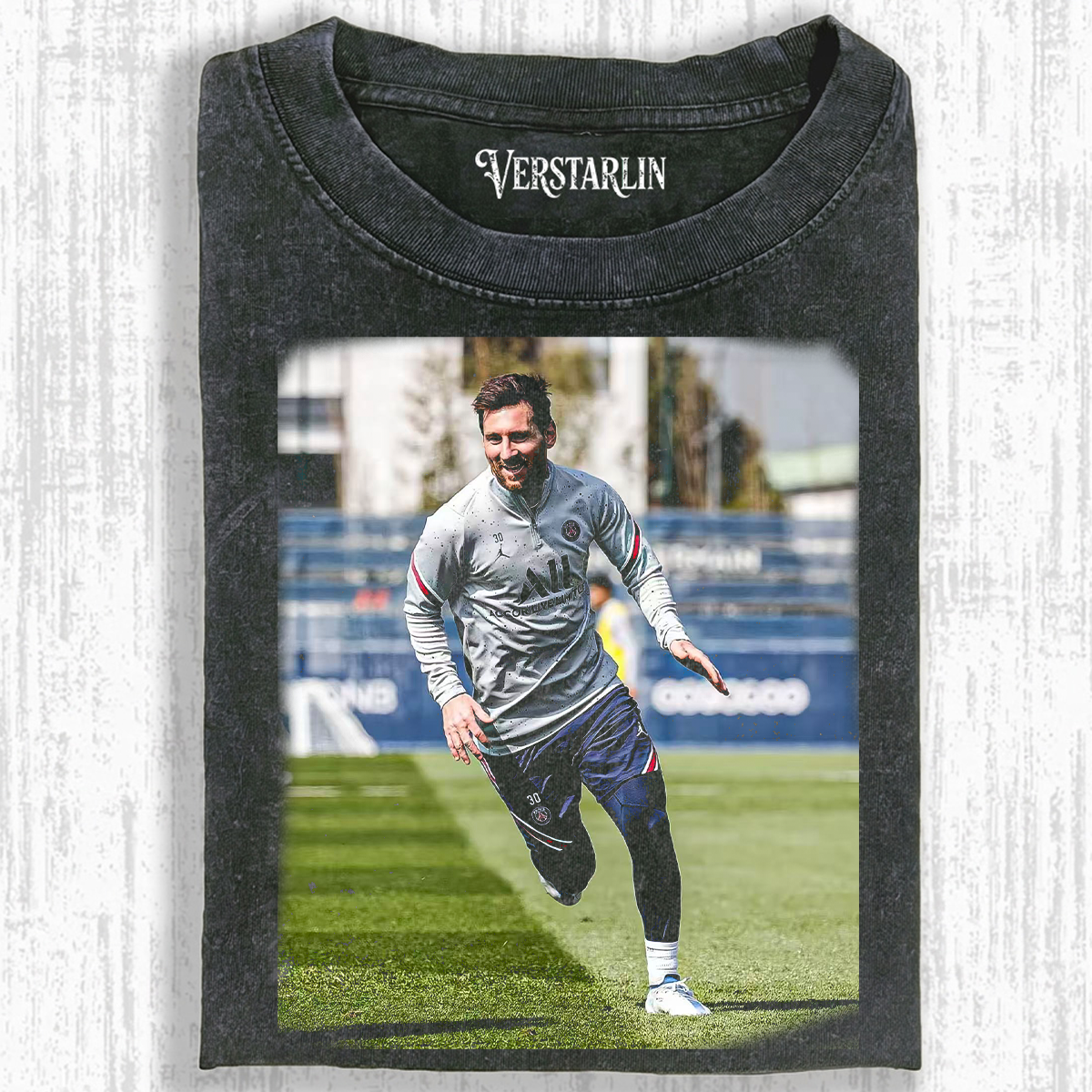 Messi PSG Training Vintage Soccer Graphic Tee