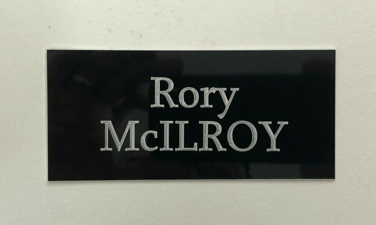 Rory McIlroy - 110x50mm Engraved Plaque / Plate for Signed Golf Photo Poster painting, Flag, etc