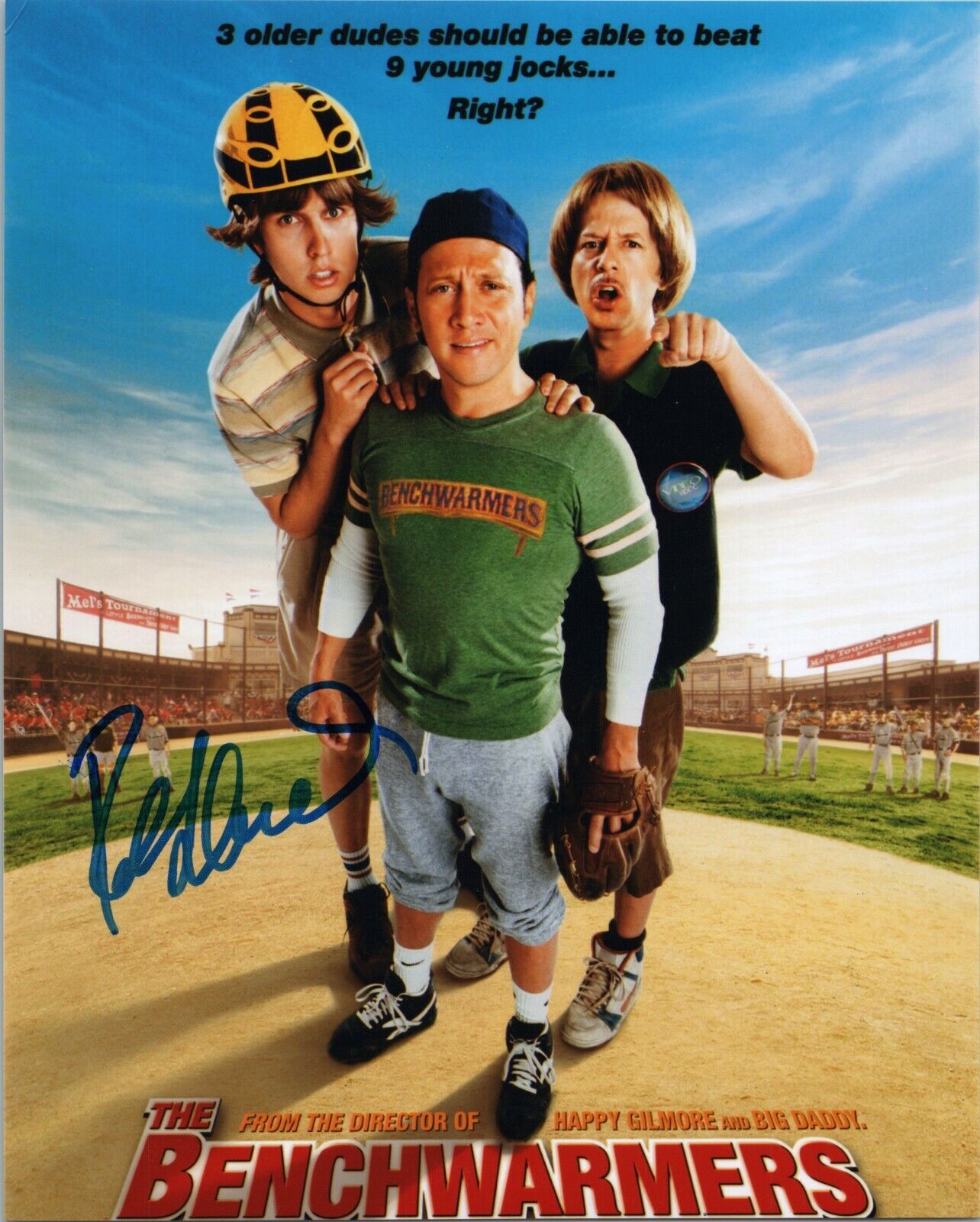 ~~ ROB SCHNEIDER Authentic Hand-Signed BENCHWARMERS