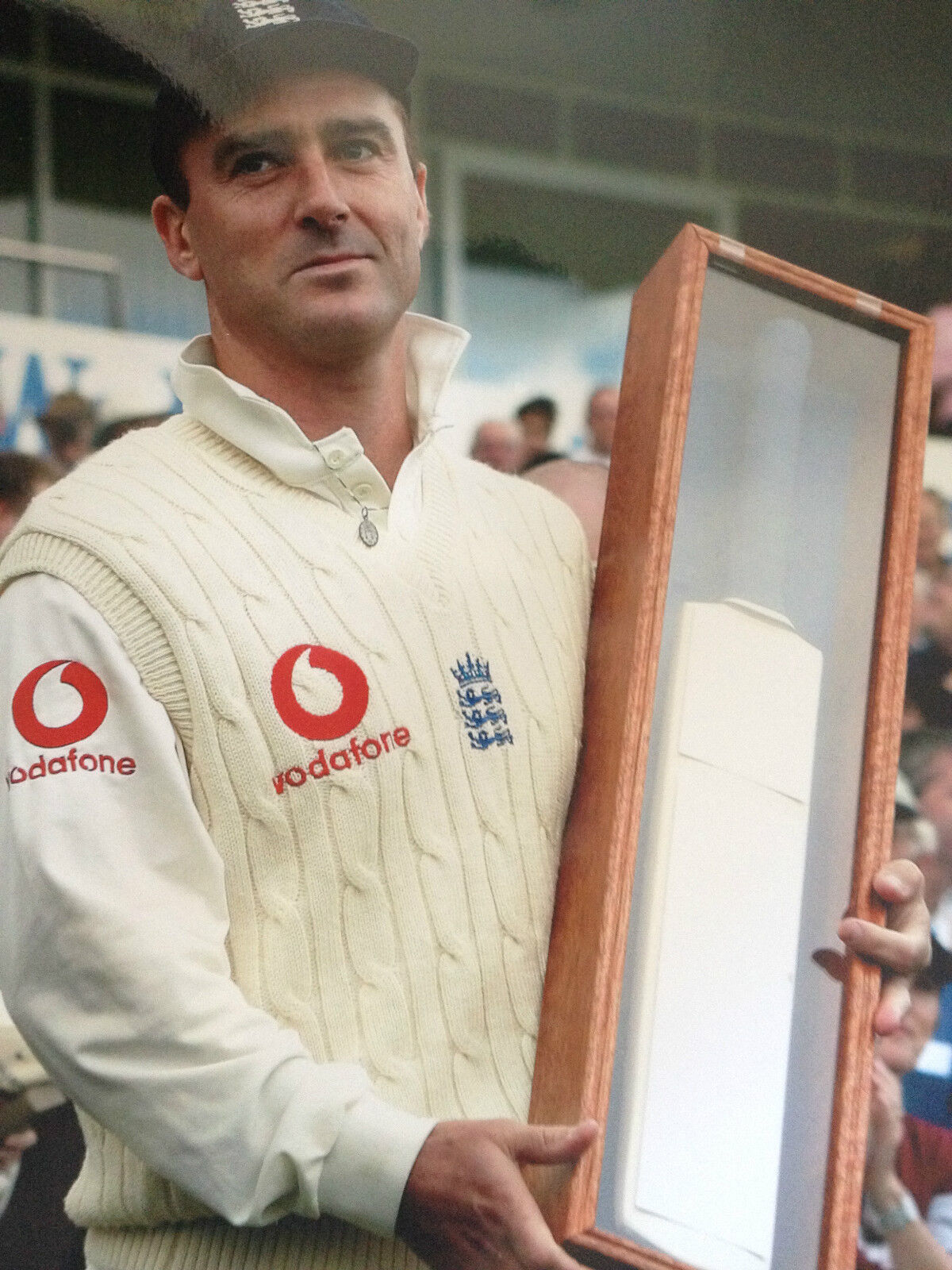 GRAHAM THORPE - ENGLISH CRICKET LEGEND - SUPERB COLOUR PRESENTATION Photo Poster paintingGRAPH