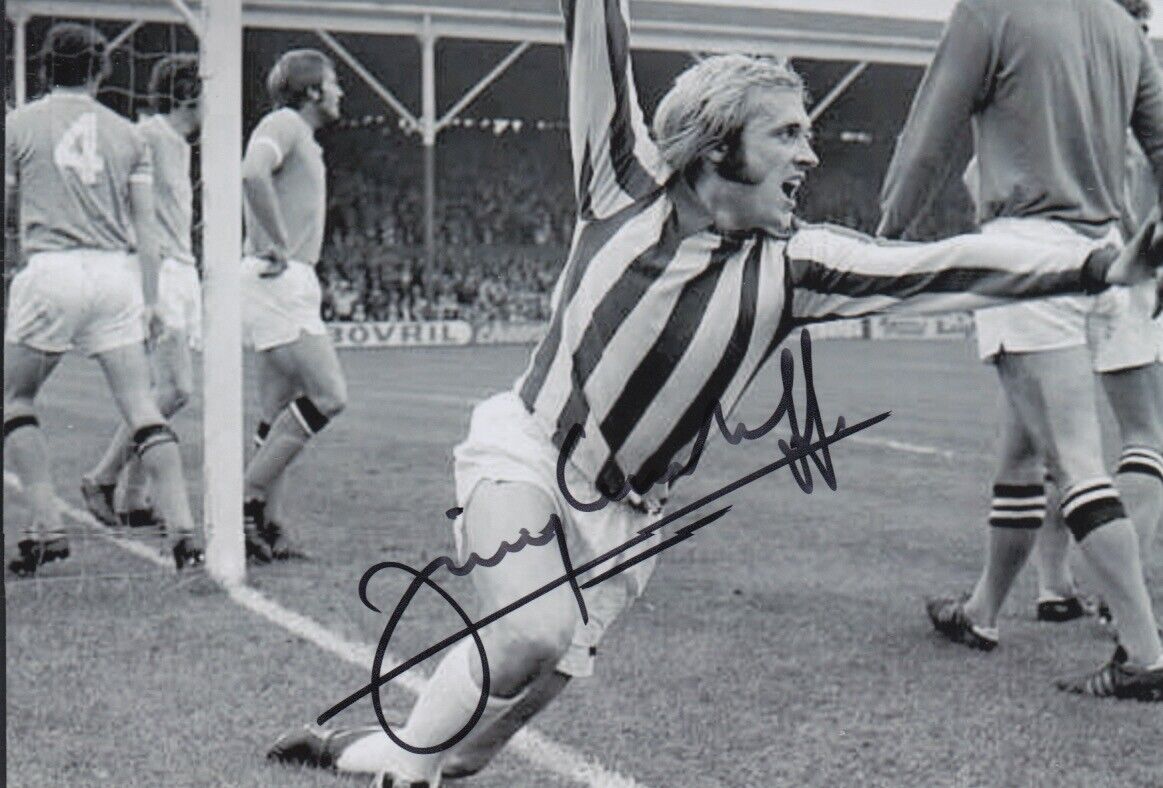 JIMMY GREENHOFF HAND SIGNED 6X4 Photo Poster painting STOKE CITY FOOTBALL AUTOGRAPH 1