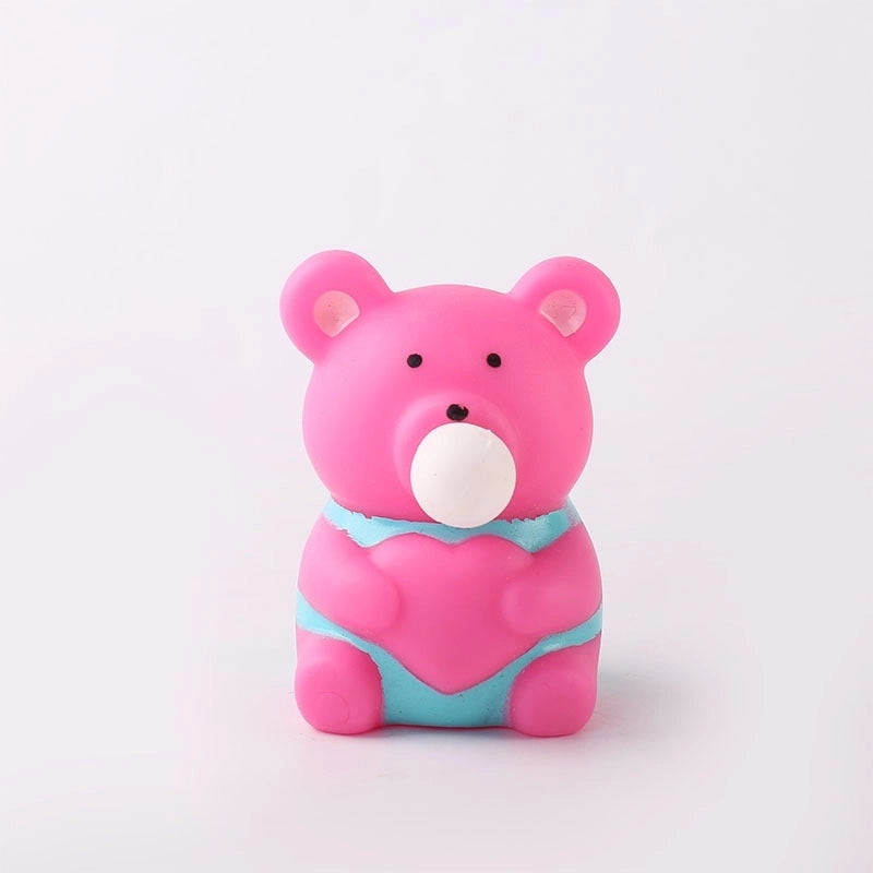 New Decompression Small Yellow Duck Spit Bubble Compressible Extrusion Vent Pvc Toy