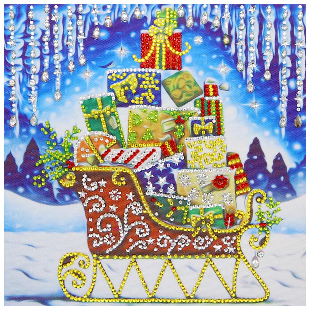 

30*30CM - Sleigh - Round Drill Diamond Painting, 501 Original