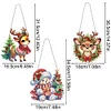 3pcs DIY Diamond Painting Christmas Reindeer Hanging Ornaments、[Everydayedeals]