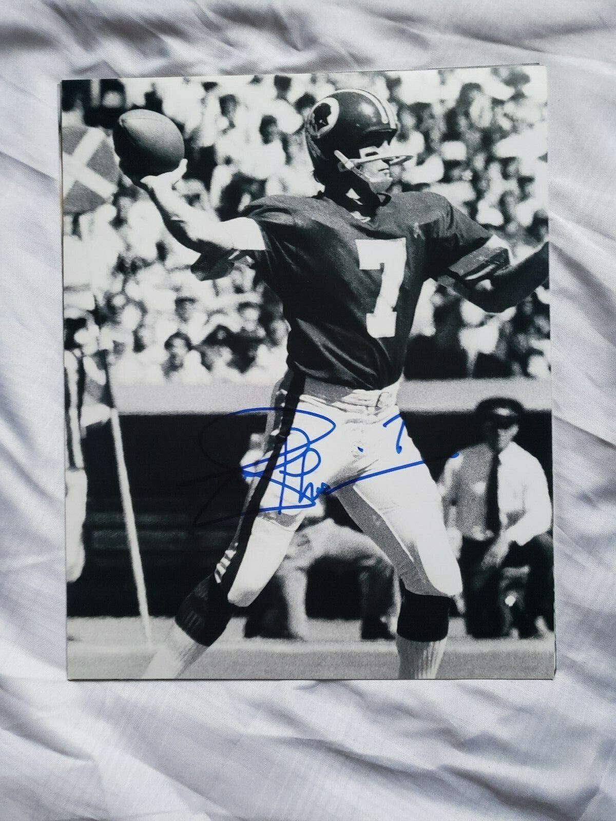 JOE THEISMANN WASHINGTON REDSKINS SIGNED AUTOGRAPHED 8X10 Photo Poster painting COA FOOTBALL NFL