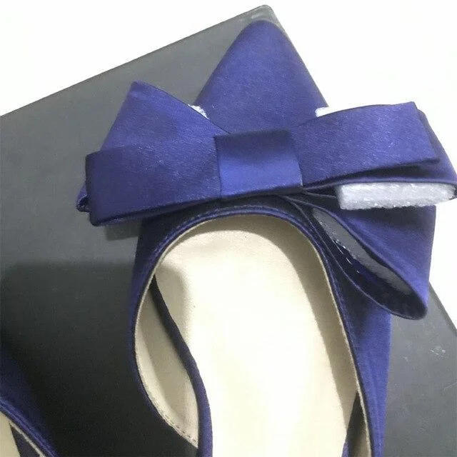 2019 spring and summer women's shoes Korean silk satin Pointed bow tie slippers Baotou flat heel sets semi slippers 1021-2