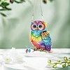 2Pcs Diamond Painting Owl Diamond Art Pendant Wall Decor