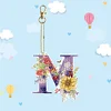 1Pc DIY Diamond Painting Lettter Keychain
