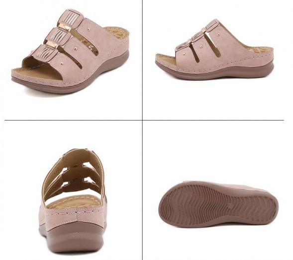 Non-slip Wedge Heel Slippers Summer Sandals For Women