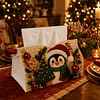 Xmas Penguin DIY Pearl Diamond Painting PU Cover Tissue Holder Kit Pearl Art Painting Decoration for Home & Gifts