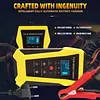 12V6A EU Battery Charger Smart Fast Charger with Intelligent Pulse Repair Battery Smart Fast Charge Tool Digital Display High Power Fast Chargers Universal for Cars and Motorcycles
