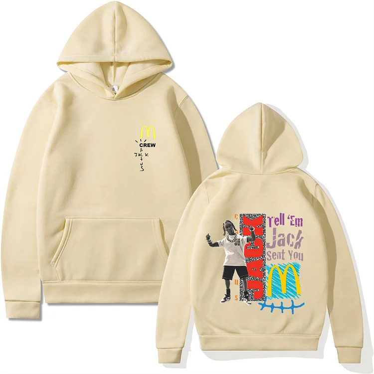 Travis Scott Tell Em Jack Sent You Letter Printed Hoodie at Hiphopee