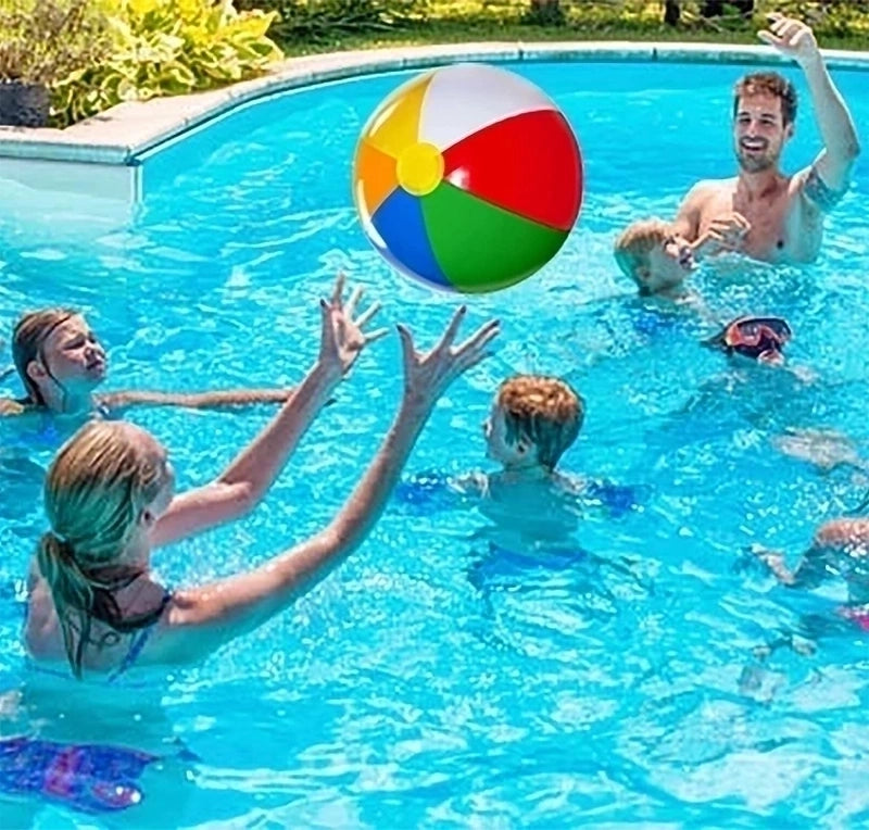Creative Rainbow Children Toys Pvc Inflatable Beach Ball