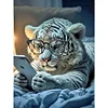 5Diamond Painting -DIY Round Drill Tiger