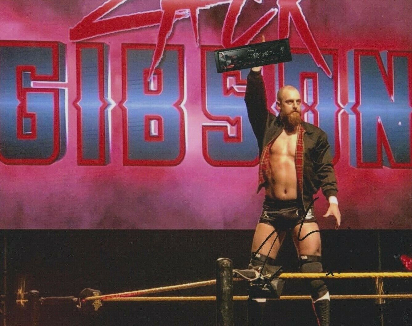 Zack Gibson (WWE NXT UK) **HAND SIGNED** 8x10 Photo Poster painting ~ AUTOGRAPHED