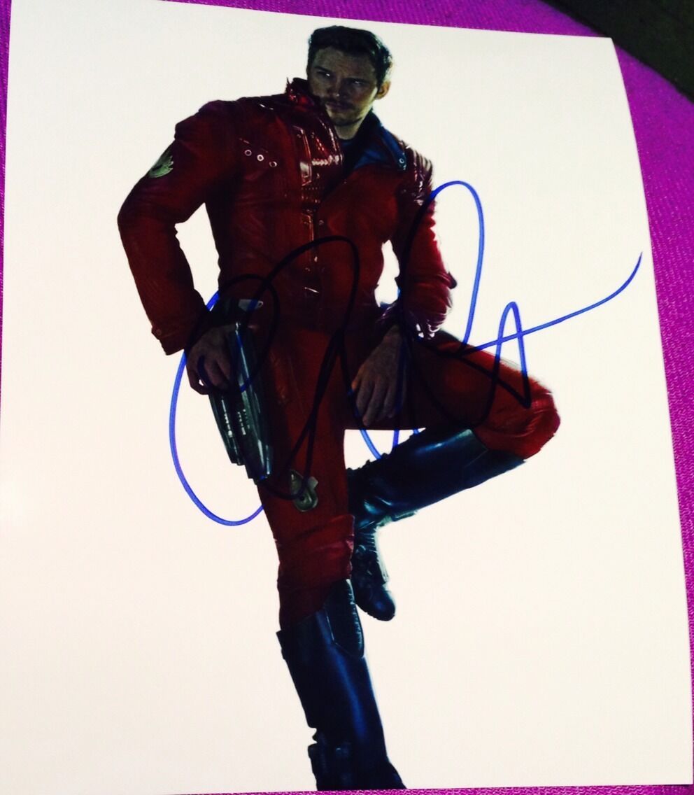 CHRIS PRATT SIGNED AUTOGRAPH GUARDIANS OF THE GALAXY