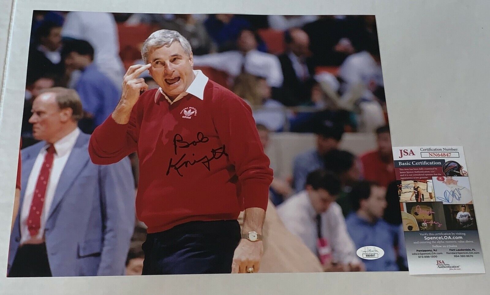 Bobby Knight signed Indiana Hoosiers 11x14 Photo Poster painting autographed Bob JSA