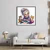 Sewing Old Lady-11CT Stamped Cross Stitch 40*40cm/15.75*15.75in tapestrymarket