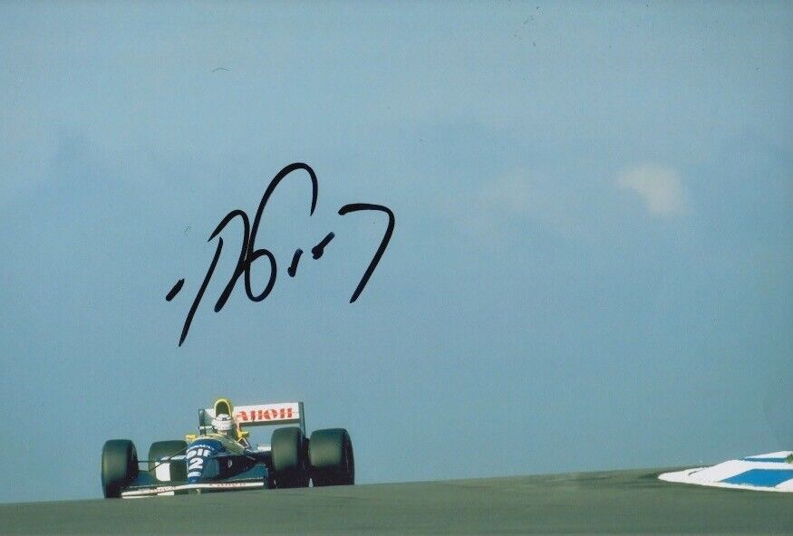 Alain Prost Hand Signed 12x8 Photo Poster painting F1 Autograph Canon Williams Renault 5