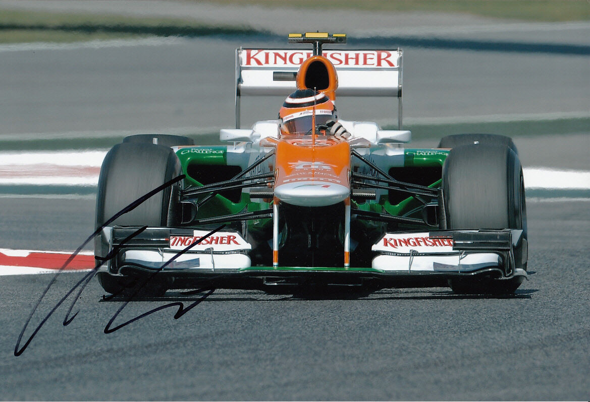 Nico Hulkenberg Hand Signed Force India F1 Photo Poster painting 12x8 1.