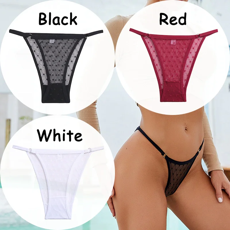 Billionm Panties Lace G-string Thong Women's Underwear Mesh Transparent Lingerie Low-Waist Female Briefs Soft Women's Underpants