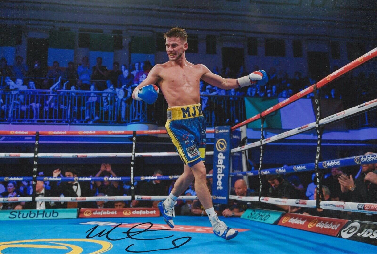 MARTIN WARD HAND SIGNED 12X8 Photo Poster painting BOXING AUTOGRAPH