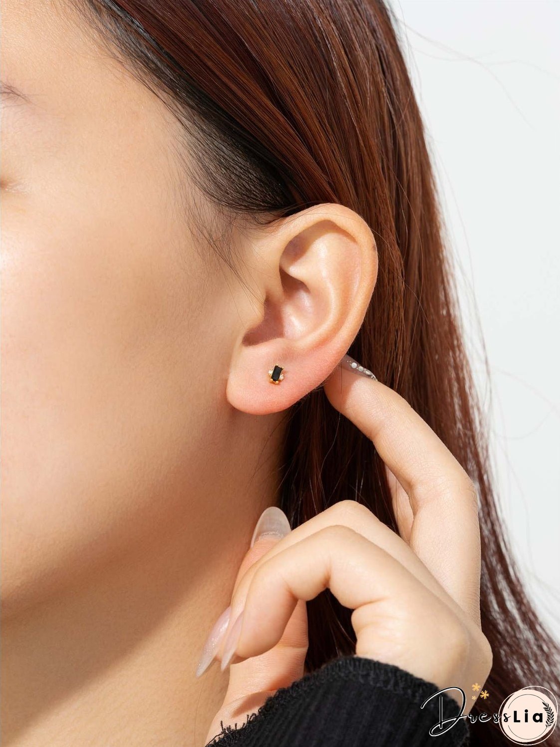 925 Sterling Silver Zircon Stud Earrings