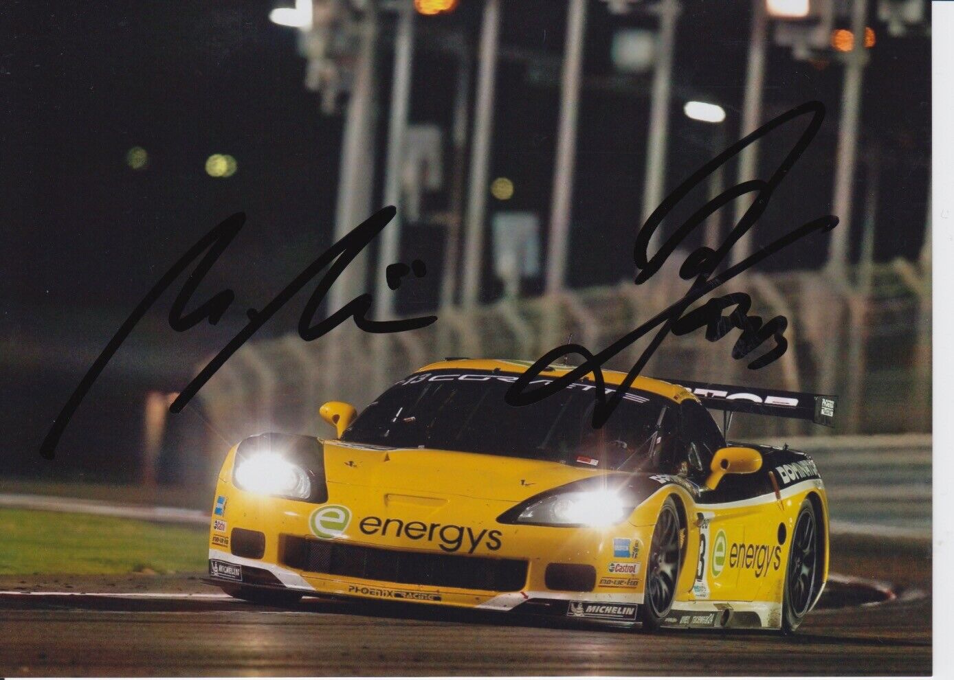 Marc Hennerici and Andreas Zuber Hand Signed 7x5 Photo Poster painting - FIA GT Championship 2.