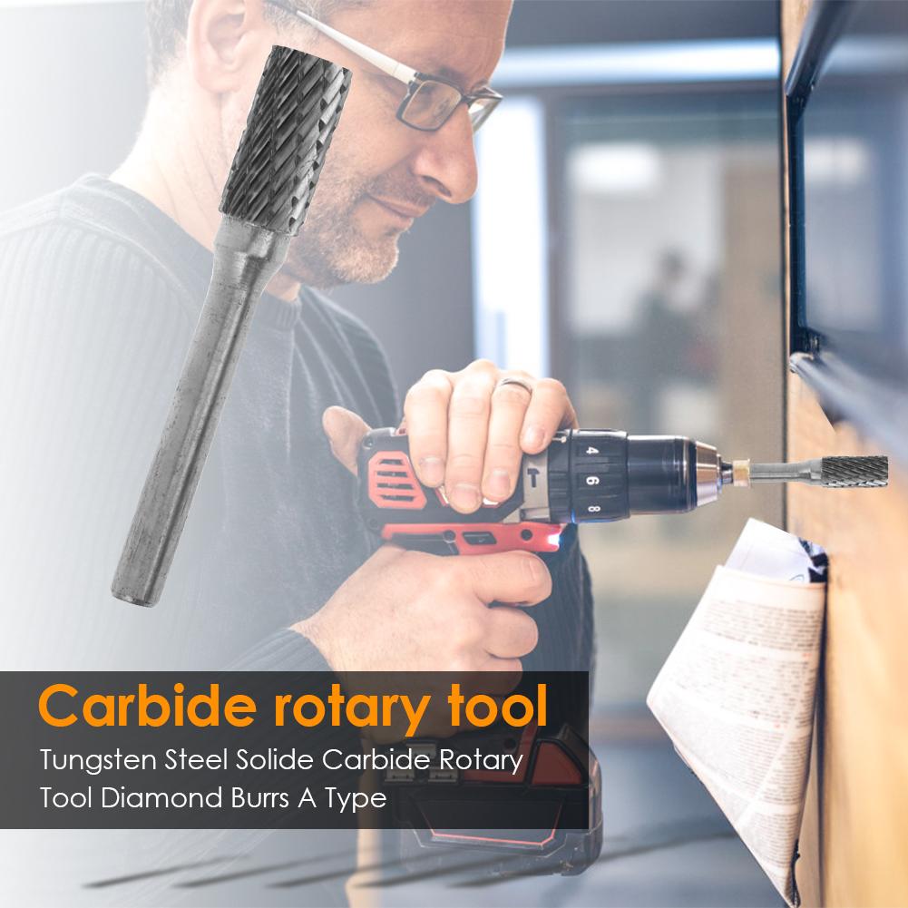 Tungsten Carbide Rotary Files Burr Rasp Drill Grinding Head Wood Grinder
