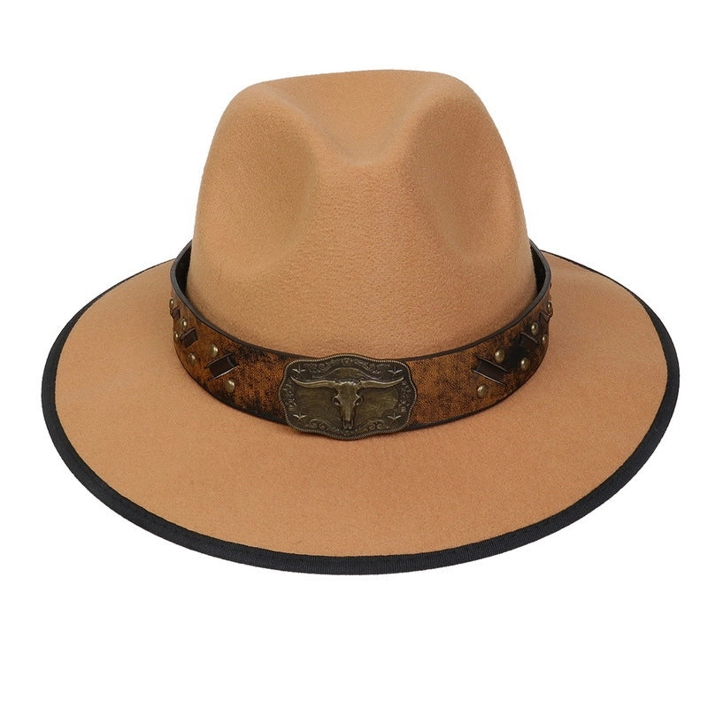 Tibetan Hat Autumn And Winter New Women’s Tibetan Cowboy Hat Men’s And Women’s Outdoor Cow Head Accessories Hat