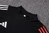 Joyfball 2025/2026 Ajax Half-Pull Training Suit Black Football Shirt 1:1 Thai Quality