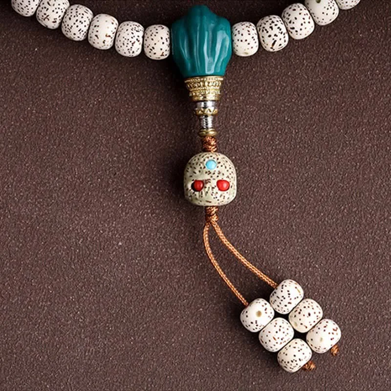 Bodhi Seed Tibetan 108 Mala Beads Charm Bracelet