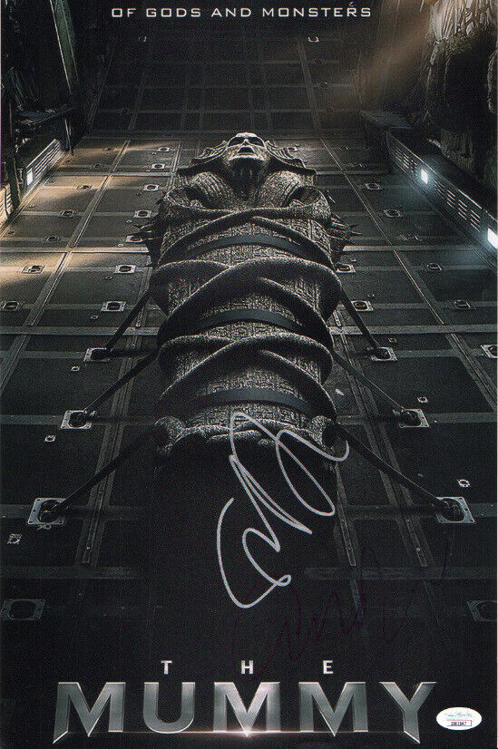 THE MUMMY 2017 Cast x2 Authentic Hand-Signed Sofia Boutella