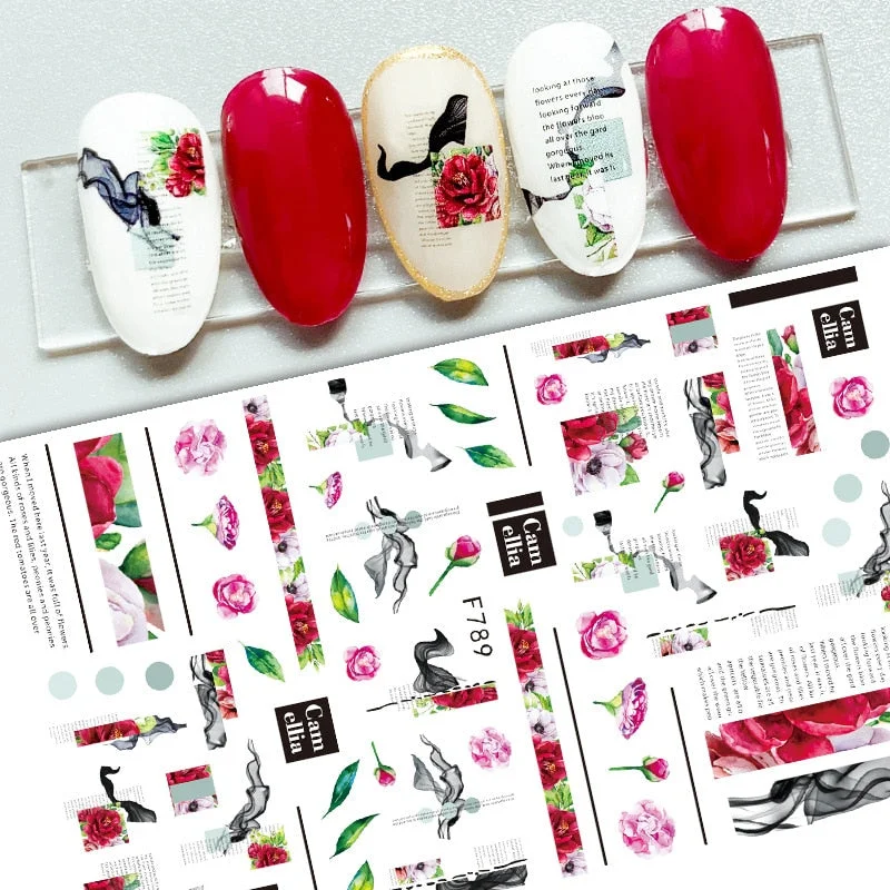 1pcs Fall Maple Leaves Nail Stickers 3D Yellow Gold Fall DIY Sliders Nail Art Decoration Autumn  Adhesive Manicure Nail Decals-Nail Inspo