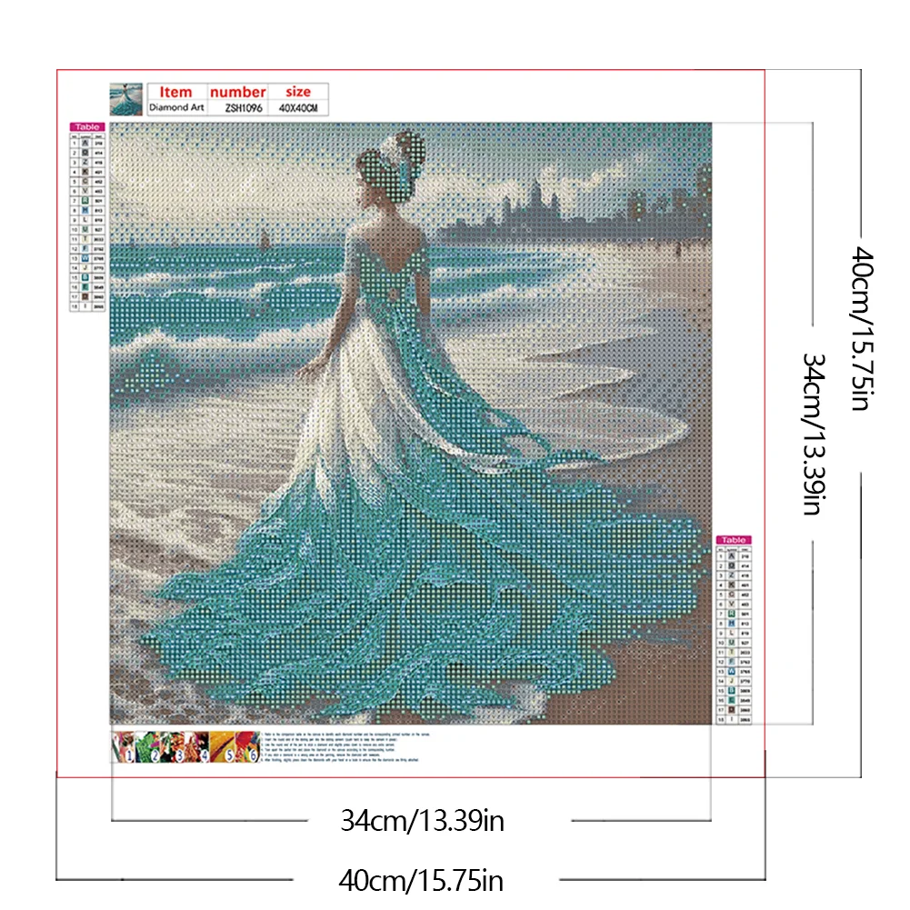 Diamond Painting - Full Round Drill - Gorgeous Skirt Beauty(Canvas|40*40cm)