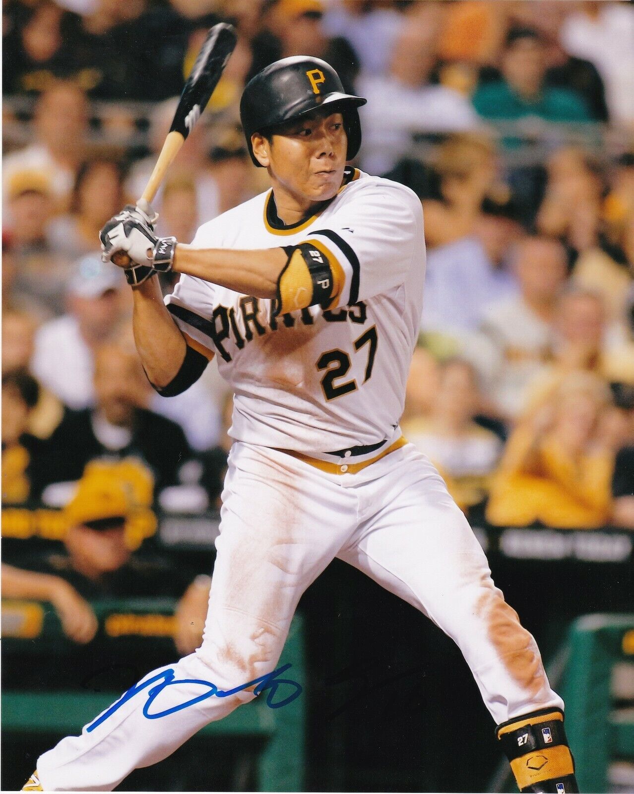 JUNG HO KANG PITTSBURGH PIRATES ACTION SIGNED 8x10