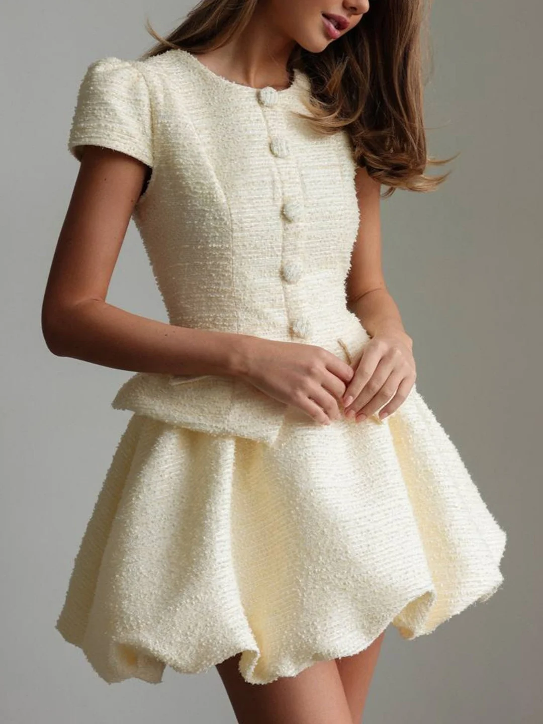 Athvotar Athvotar Women's Fashion Style High-End Feel Cardigan Small Scented Breeze Tatong Skirt Dress Elegant Dignified Women's Set