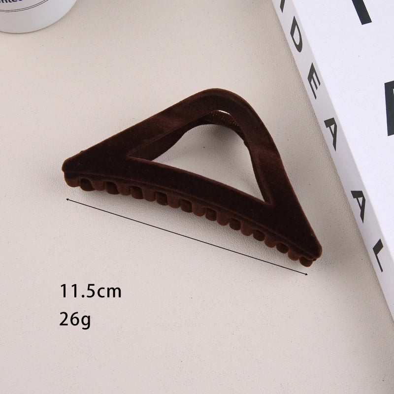 Women’s Retro Solid Color Plastic Hair Claws