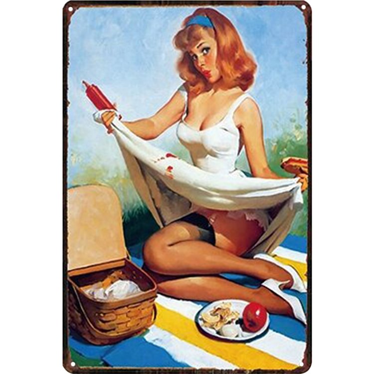 Sexy Camp Girl - Vintage Tin Signs/Wooden Signs - 8*12Inch/12*16Inch